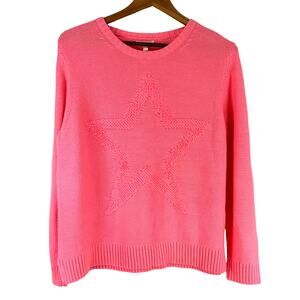 Lisa Todd Stellar Star Sweater Cotton Candy Color Women's Size Large NWT